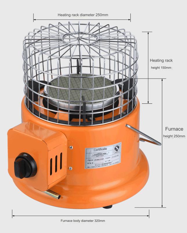 2-in-1 Portable Gas Heater & Cooking Stove for Outdoors