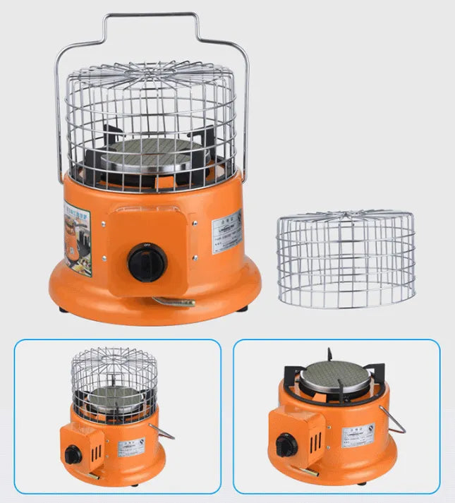2-in-1 Gas Heater & Cooking Stove for Outdoors