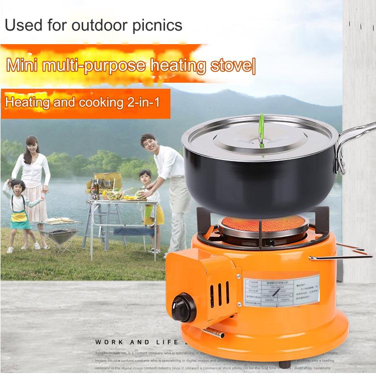 2-in-1 Portable Gas Heater & Cooking Stove for Outdoors
