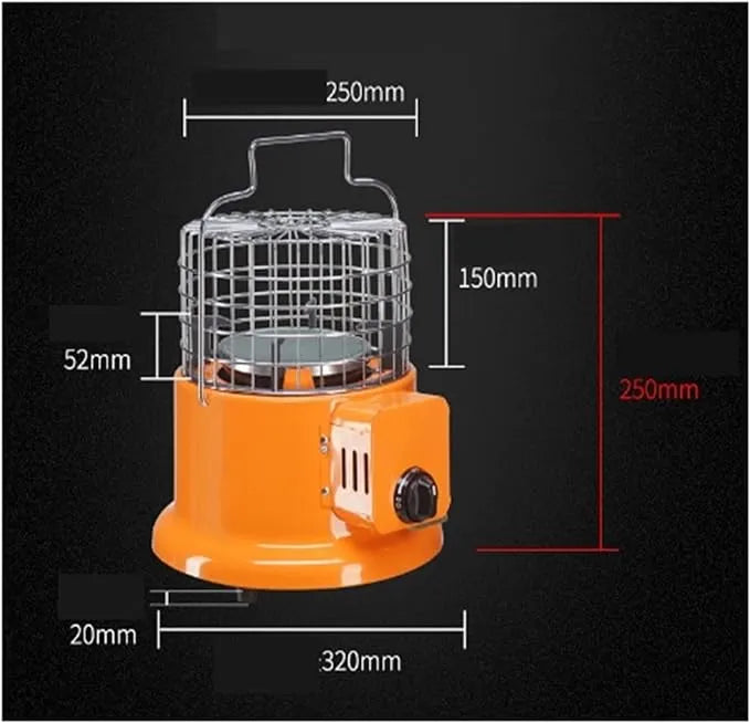 2-in-1 Gas Heater & Cooking Stove for Outdoors