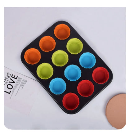 Non-Stick Baking Pan for Cupcakes & Muffins with 12 Cups