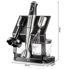 RAF 5-in-1 Wireless Charging Blender Set with Portable Handheld Mixer - 500W