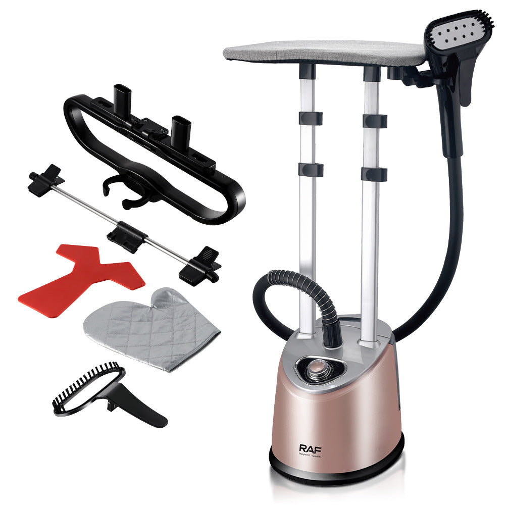 2-in-1 RAF 3.2L Garment Steamer with Ironing Board Attachment & Adjustable Double Pole - 2000W
