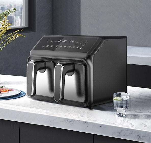 RAF Multifunctional 4.5 + 4.5 L Air Fryer with Dual Baskets and Digital Controls - Healthy Cooking Made Easy - 2200W