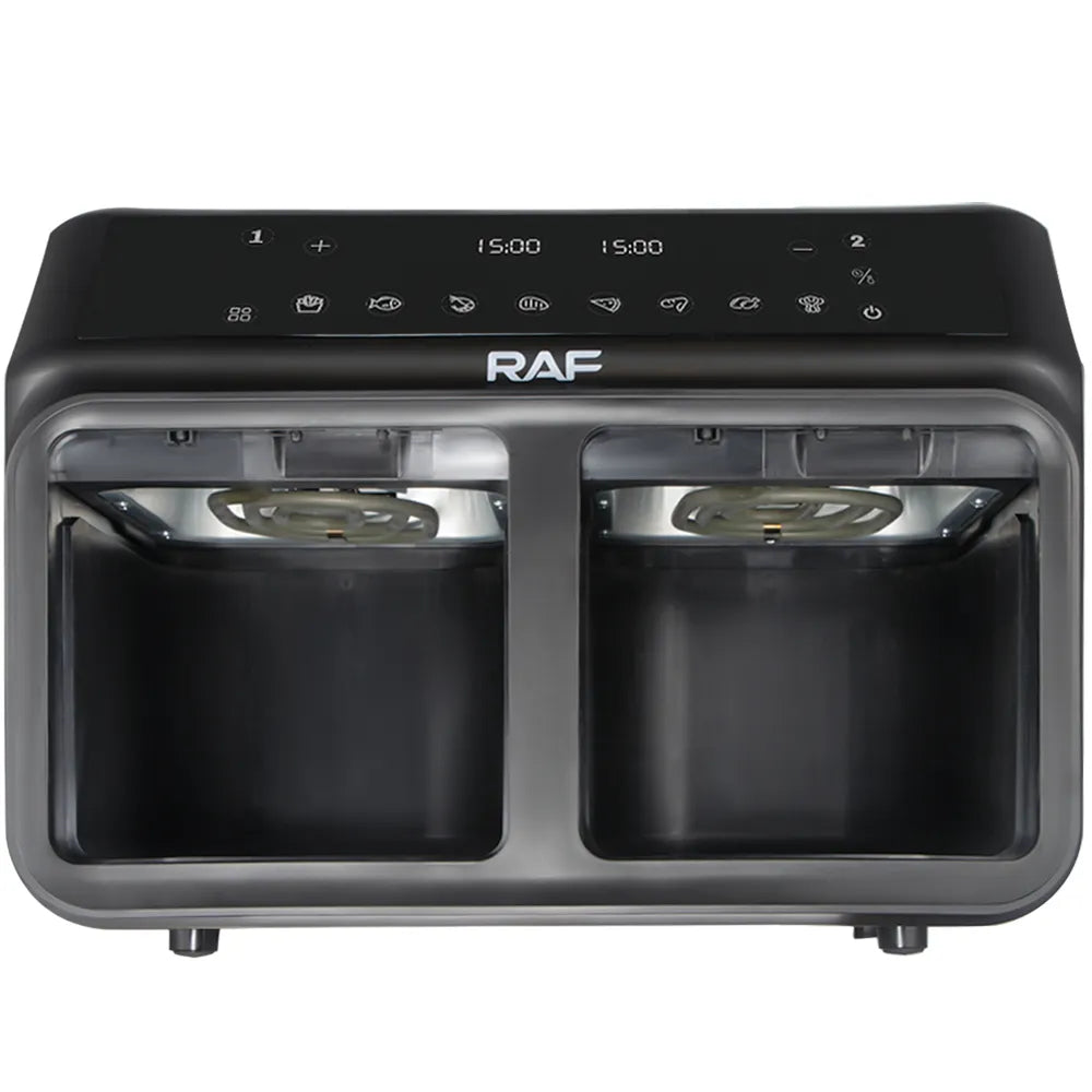 RAF Multifunctional 4.5 + 4.5 L Air Fryer with Dual Baskets and Digital Controls - Healthy Cooking Made Easy - 2200W