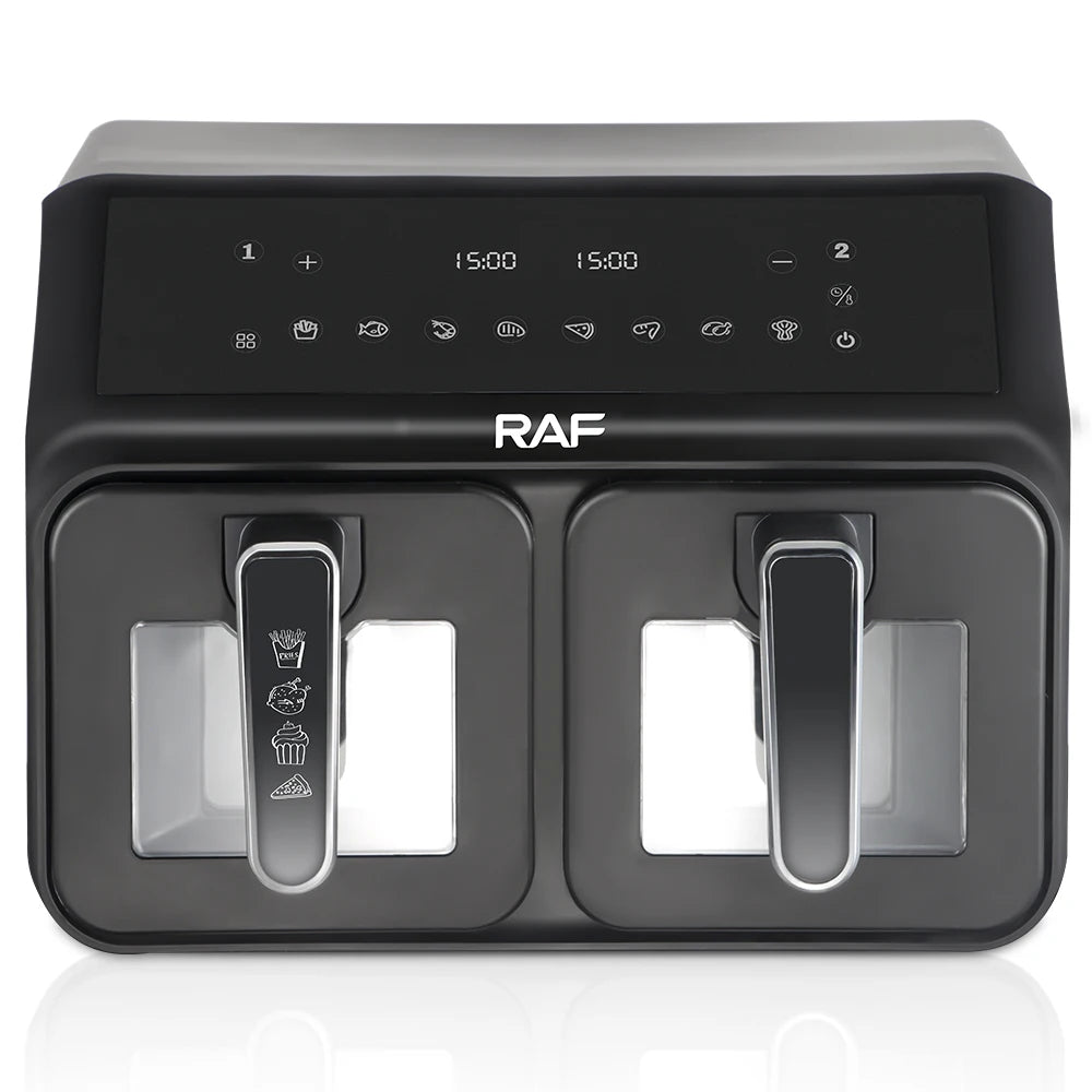 RAF Multifunctional 4.5 + 4.5 L Air Fryer with Dual Baskets and Digital Controls - Healthy Cooking Made Easy - 2200W