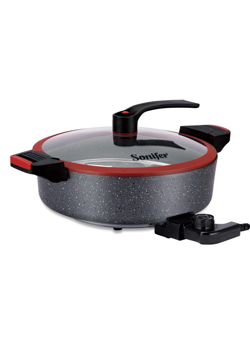 Sonifer 6.5L Micro Pressure Electric Cooking Pot - Quick Cook, Non-Stick, Adjustable Temperature with Steaming Rack