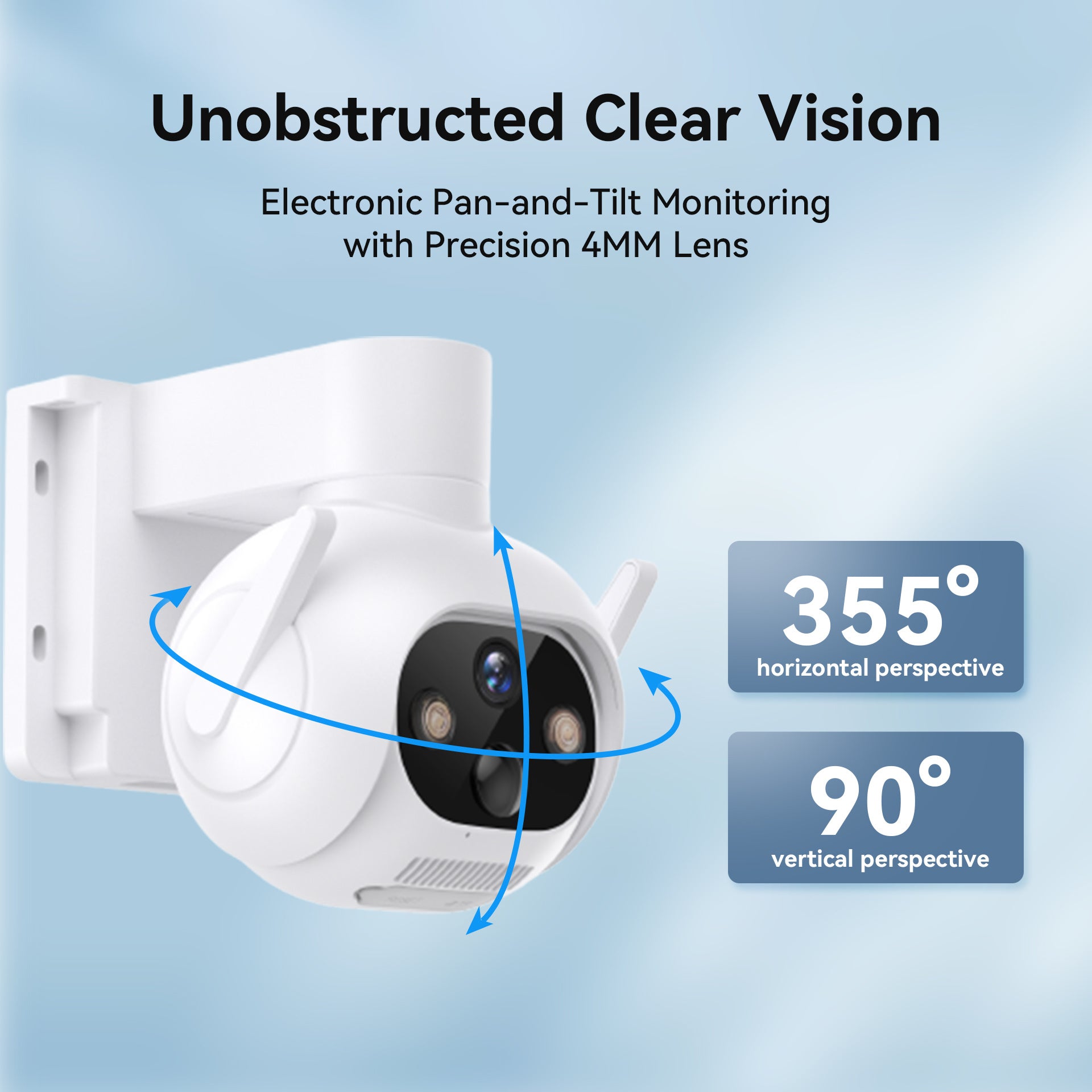 Smart 4MP Solar-Powered 360° Outdoor FHD 4G Alarm Camera with PTZ Control & Smart Tracking