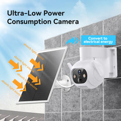 Smart 4MP Solar-Powered 360° Outdoor FHD 4G Alarm Camera with PTZ Control & Smart Tracking