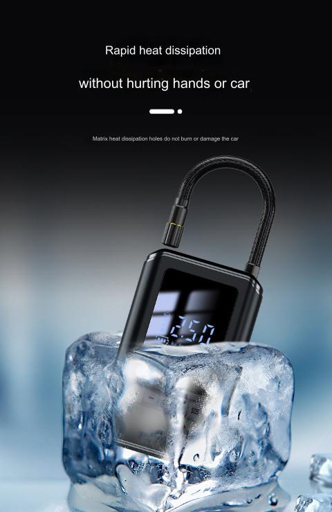 Portable Electric Tire Pump with Intelligent Inflation and Digital Display