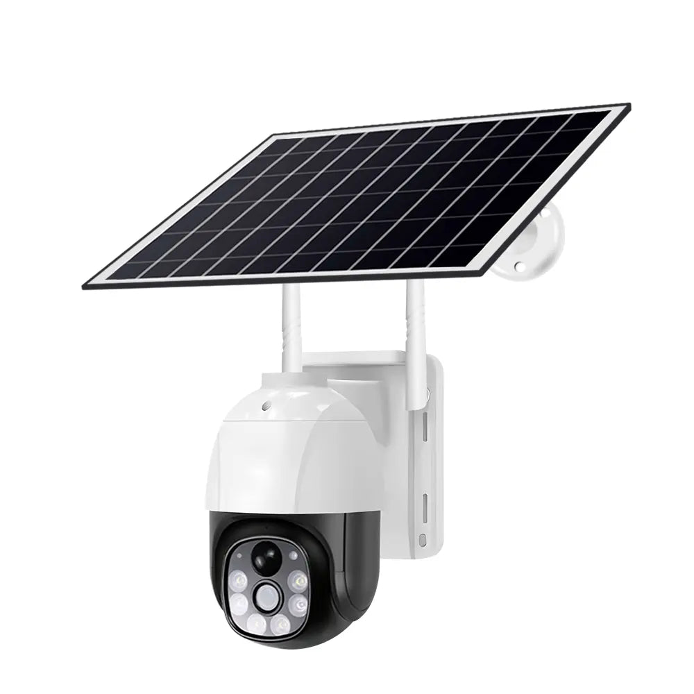 Solar Outdoor WIFI Camera with Night Vision, PTZ & Two-Way Audio - 18000mAh