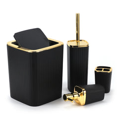 Luxury Matte Modern Bathroom Accessories Set - 6 Piece