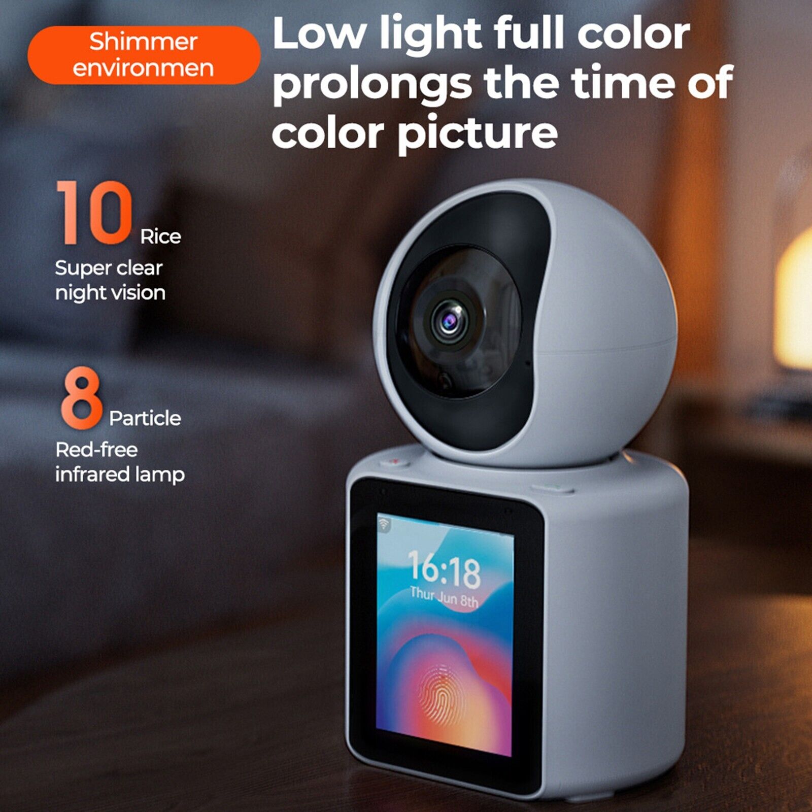 Smart 2MP Full HD WIFI Two-Way Video Calling PT Security Camera with Auto-Tracking