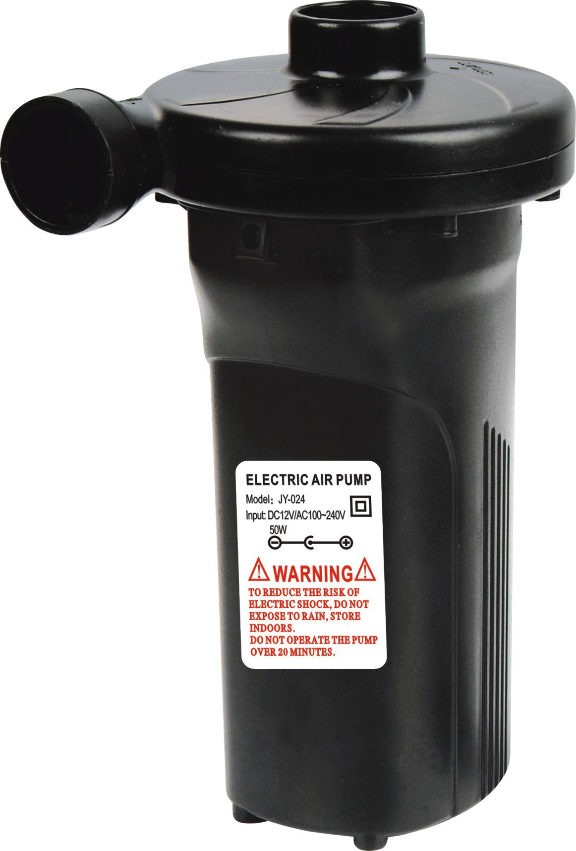 Powerful Portable Rechargeable Air Pump with 12V Car Charger & 3 Nozzles - 50W