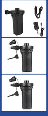 Powerful Portable Rechargeable Air Pump with 12V Car Charger & 3 Nozzles - 50W