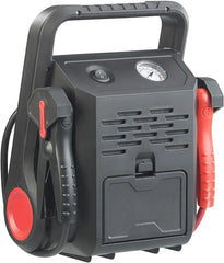 5-in-1 12V Jump Starter Power Bank & Air Compressor Pump with USB Output & Emergency Light - 9,000 mAh