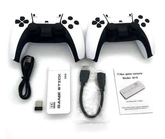 4K Retro Gaming Stick Console with 20,000+ Games and Dual Wireless Controllers