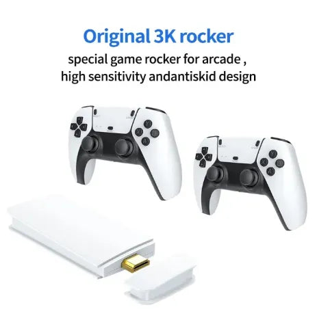 4K Retro Gaming Stick Console with 20,000+ Games and Dual Wireless Controllers