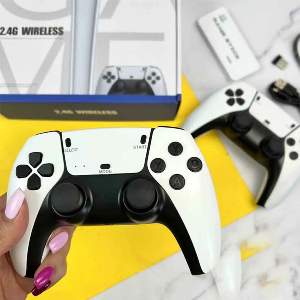 4K Retro Gaming Stick Console with 20,000+ Games and Dual Wireless Controllers