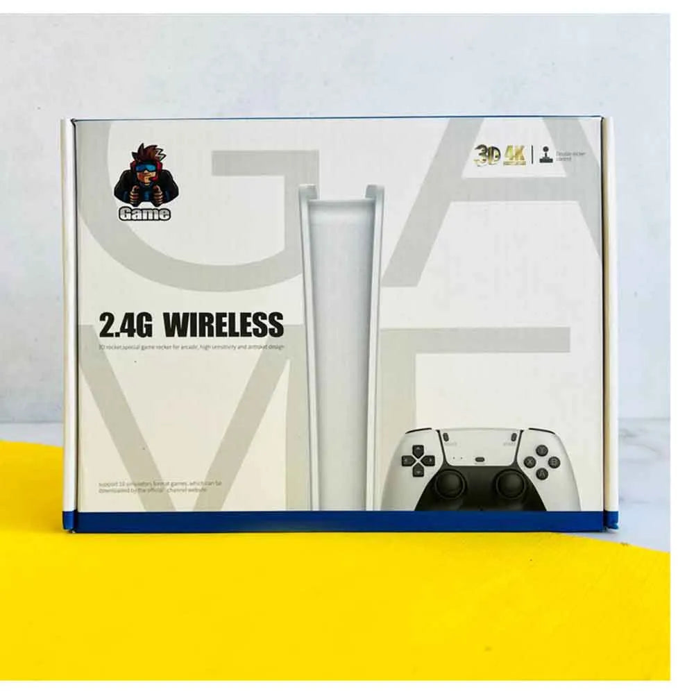 4K Retro Gaming Stick Console with 20,000+ Games and Dual Wireless Controllers