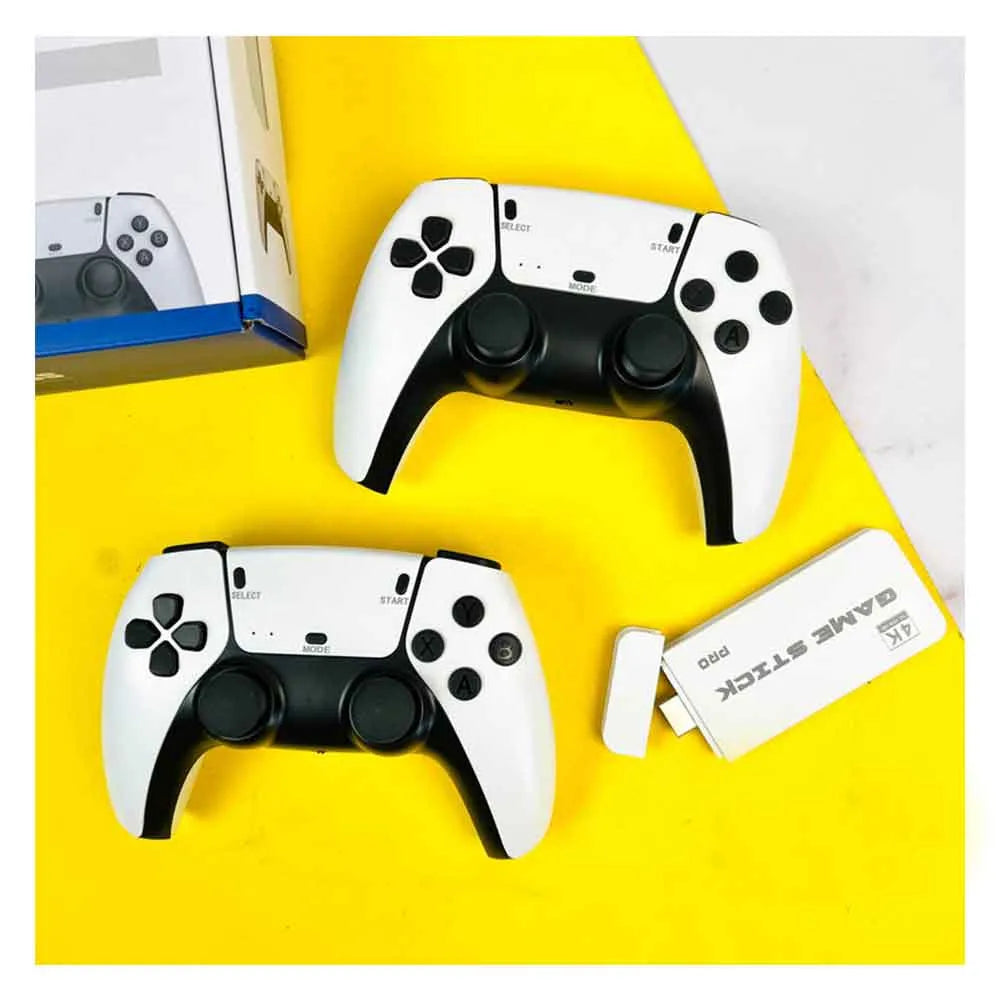 4K Retro Gaming Stick Console with 20,000+ Games and Dual Wireless Controllers