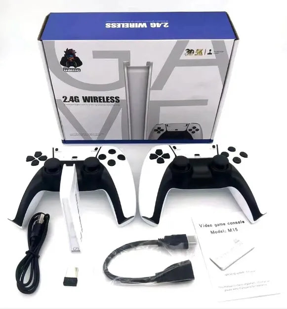 4K Retro Gaming Stick Console with 20,000+ Games and Dual Wireless Controllers