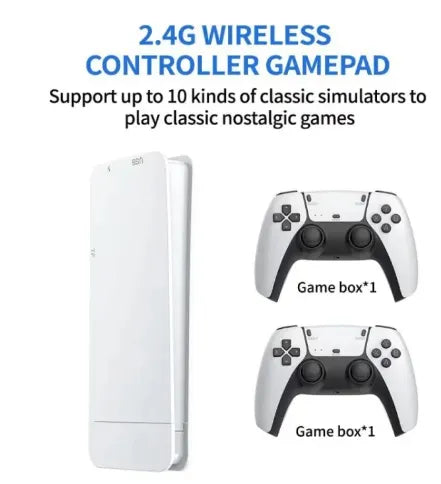 4K Retro Gaming Stick Console with 20,000+ Games and Dual Wireless Controllers