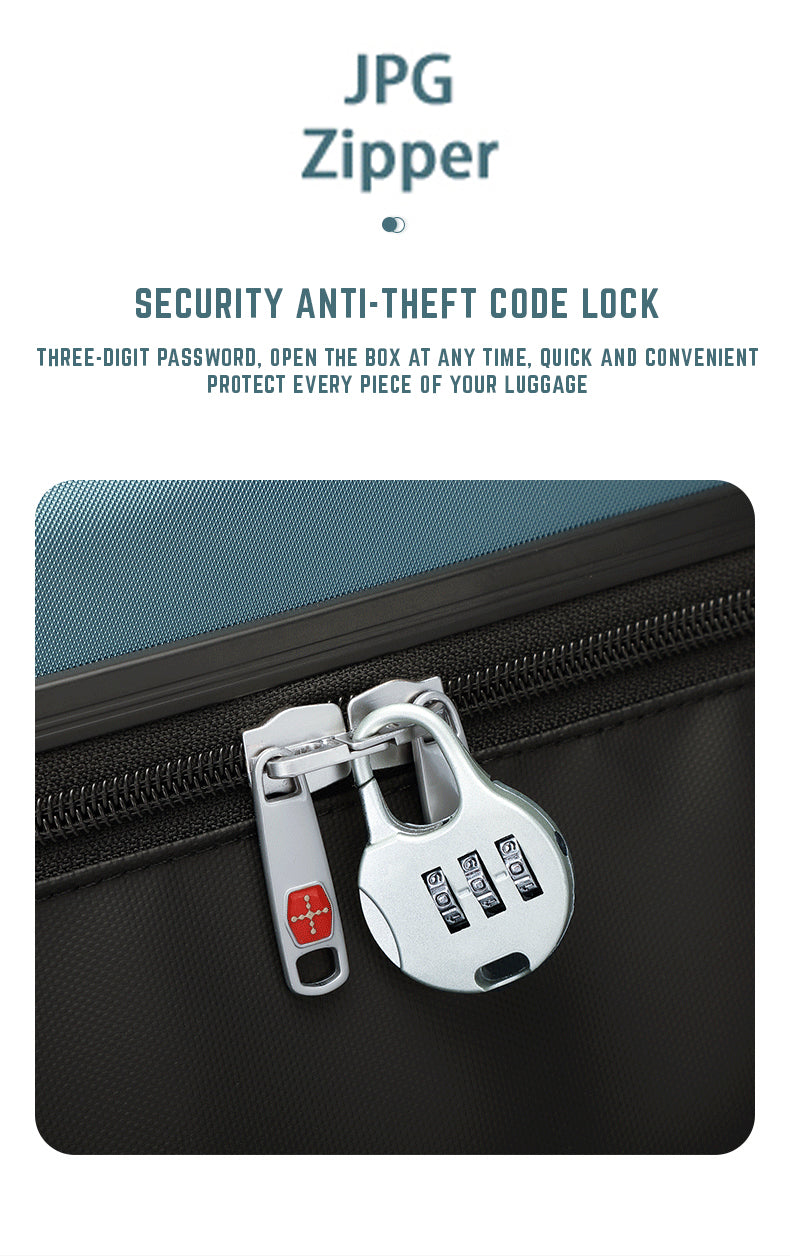 Foldable & Expandable Travel Luggage Bag with 360° Spinner Wheels & Numeric Padlock - 20 Inch Size