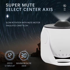 4K HD Galaxy Starry Night Projector with Twelve Film Discs, Adjustable Angle, and Ultra-Large Projection Area