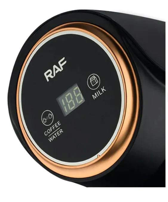 RAF Electric Turkish Coffee Maker with Digital Temperature Display, 3-in-1 Portable Coffee, Water, and Milk Heating Pot, 300ml, 600W