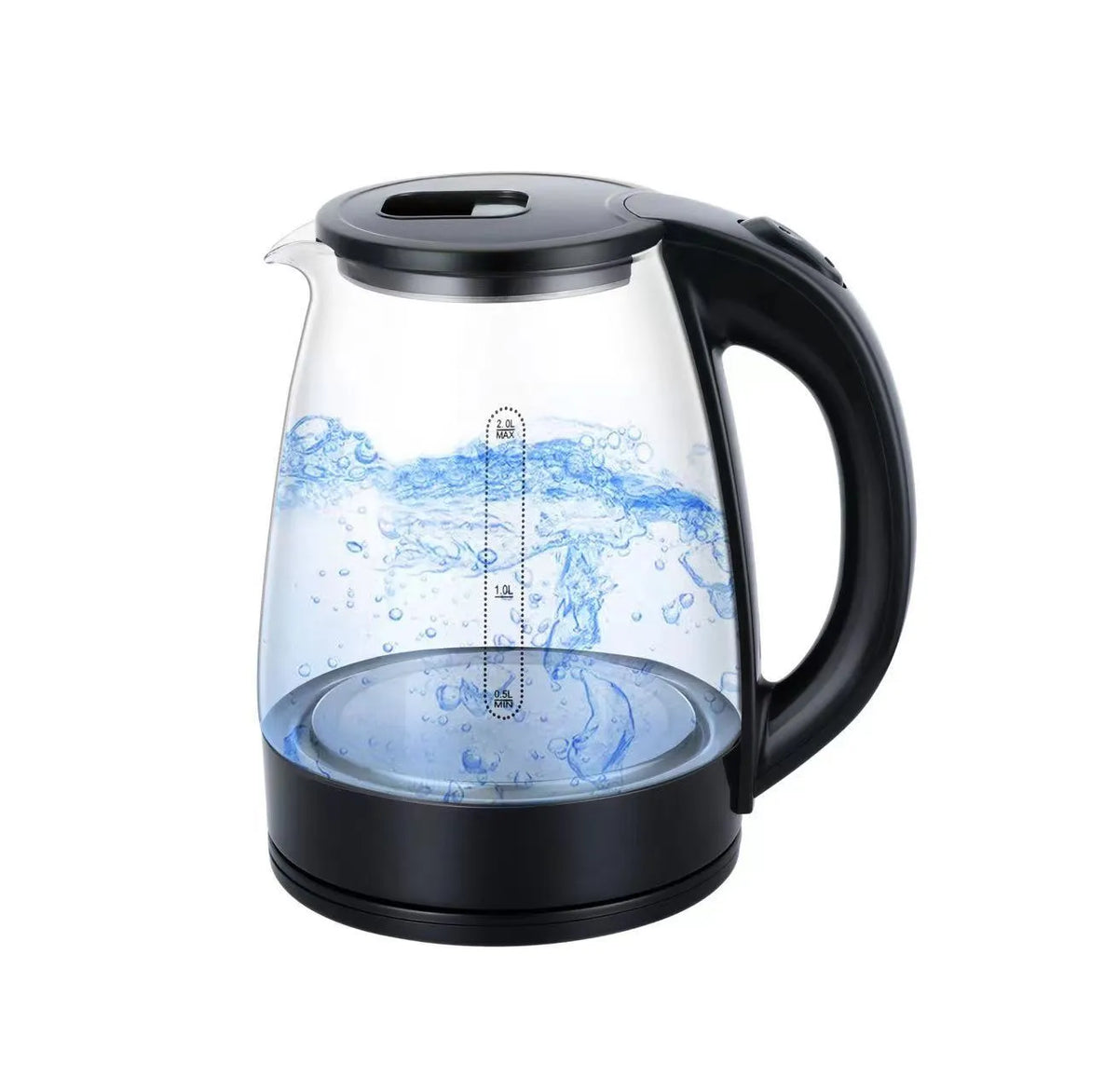 RAF High-Power 1500W Electric Glass Kettle with 360° Swivel Base - 1.8L