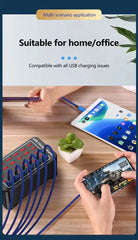 High-Power 30 Ports 150W Multi-Port Fast USB Charging Station for Multipurpose Usage