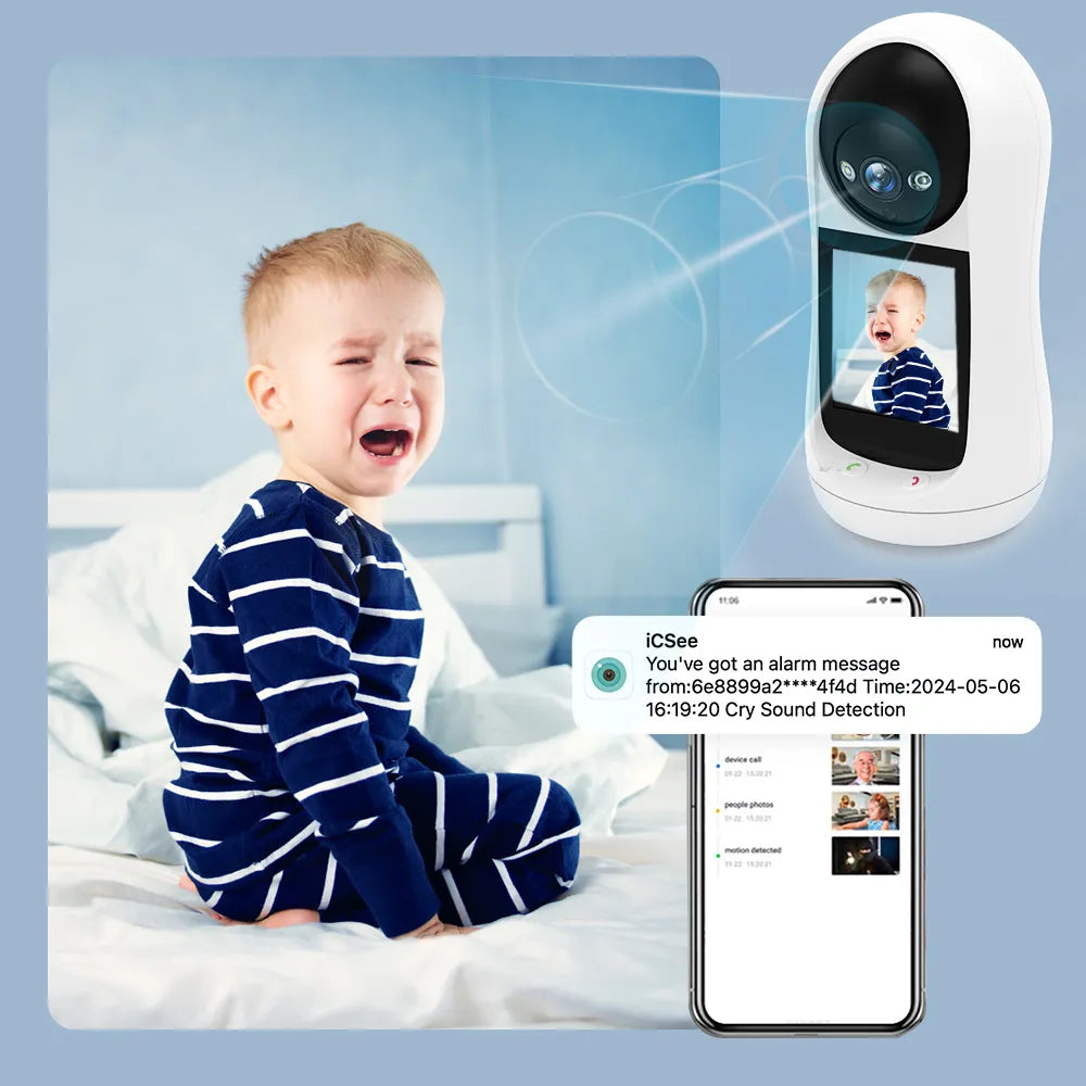 Smart High-Resolution Wifi Camera with 3MP, Night Vision, Motion Detection, and Two-Way Audio