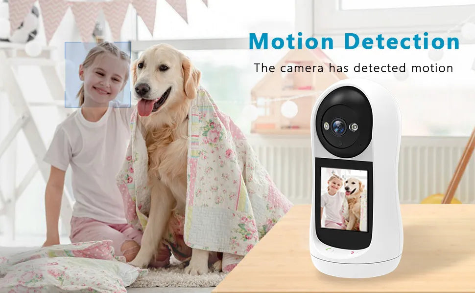 Smart High-Resolution Wifi Camera with 3MP, Night Vision, Motion Detection, and Two-Way Audio