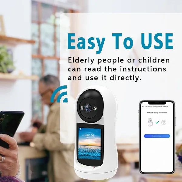 Smart High-Resolution Wifi Camera with 3MP, Night Vision, Motion Detection, and Two-Way Audio