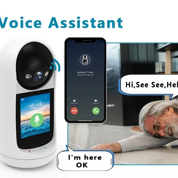 Smart High-Resolution Wifi Camera with 3MP, Night Vision, Motion Detection, and Two-Way Audio
