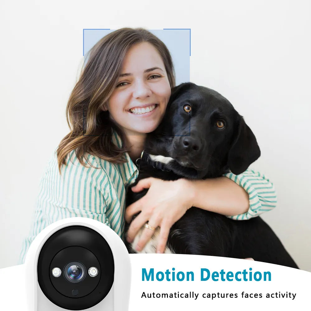 Smart High-Resolution Wifi Camera with 3MP, Night Vision, Motion Detection, and Two-Way Audio