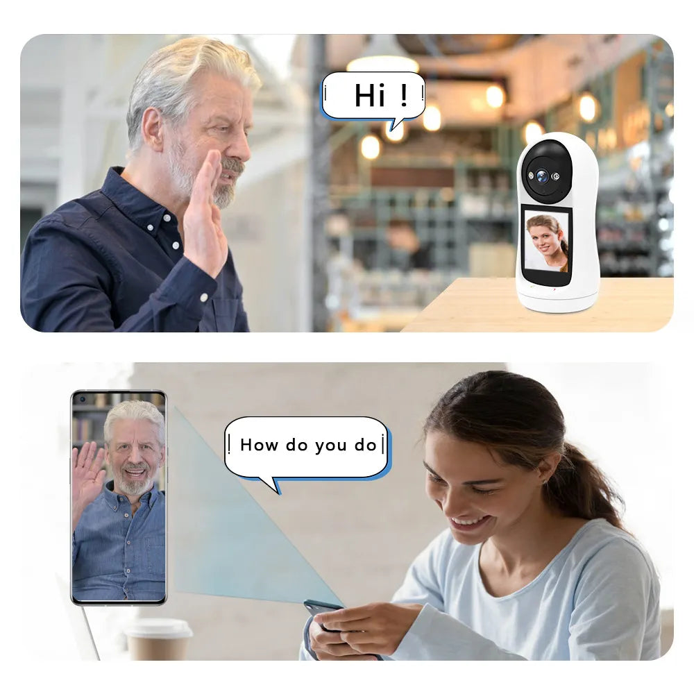 Smart High-Resolution Wifi Camera with 3MP, Night Vision, Motion Detection, and Two-Way Audio