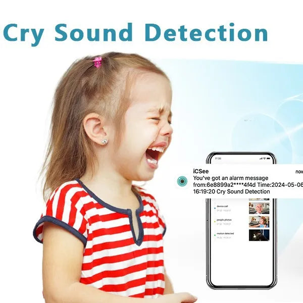 Smart High-Resolution Wifi Camera with 3MP, Night Vision, Motion Detection, and Two-Way Audio
