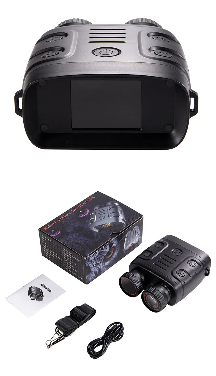Digital Infrared Night Vision Binoculars with HD Photo & Video Capture & Zooming