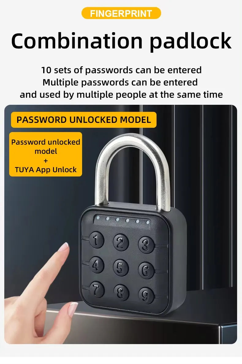 Smart Keypad Waterproof Padlock for Outdoor and Indoor Use