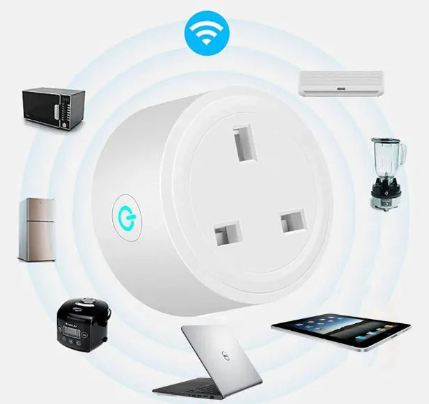 Smart WiFi Plug with Tuya App Remote Control and Alexa & Google Home Voice Control