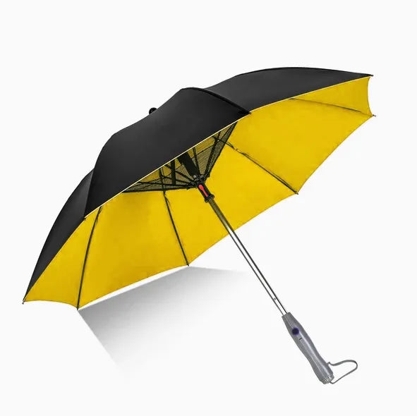 Rechargeable UV50 Cooling Umbrella with Built-in Fan and Misting Spray