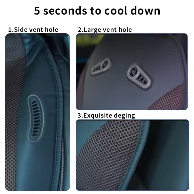 Air Cooling Universal 12V Car Seat Cushion with Adjustable Speed & Breathable Material