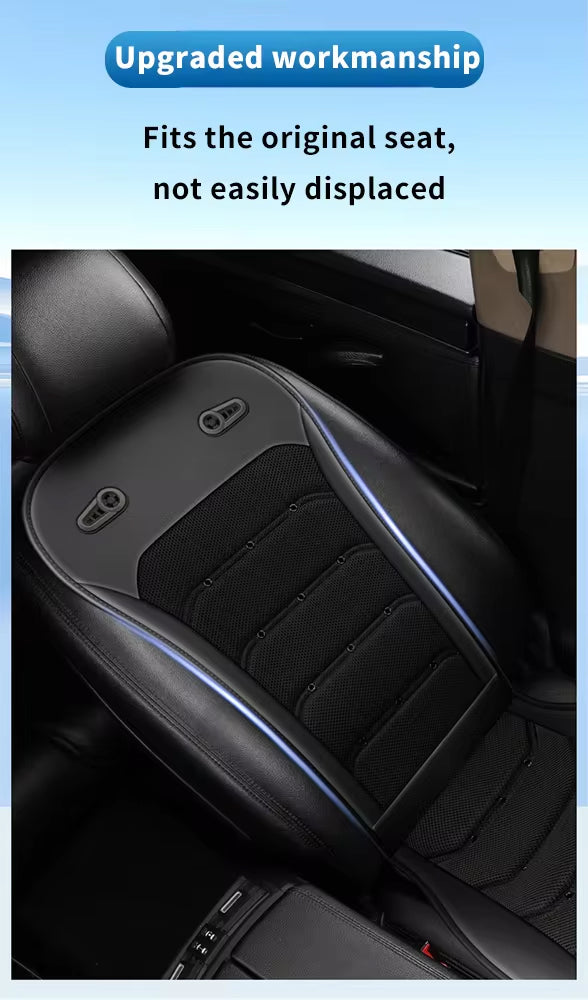 Air Cooling Universal 12V Car Seat Cushion with Adjustable Speed & Breathable Material