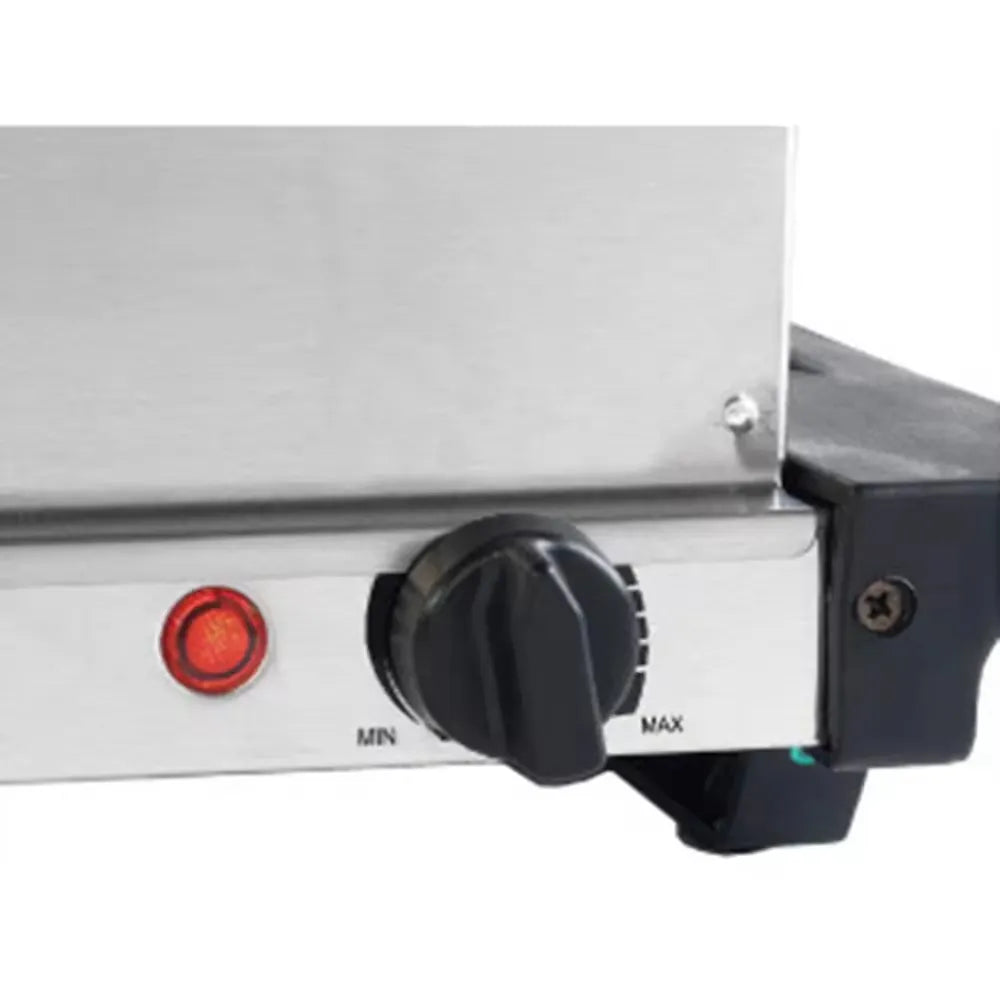 3-Section Electric Buffet Server & Warming Tray with Adjustable Thermostat - 300W