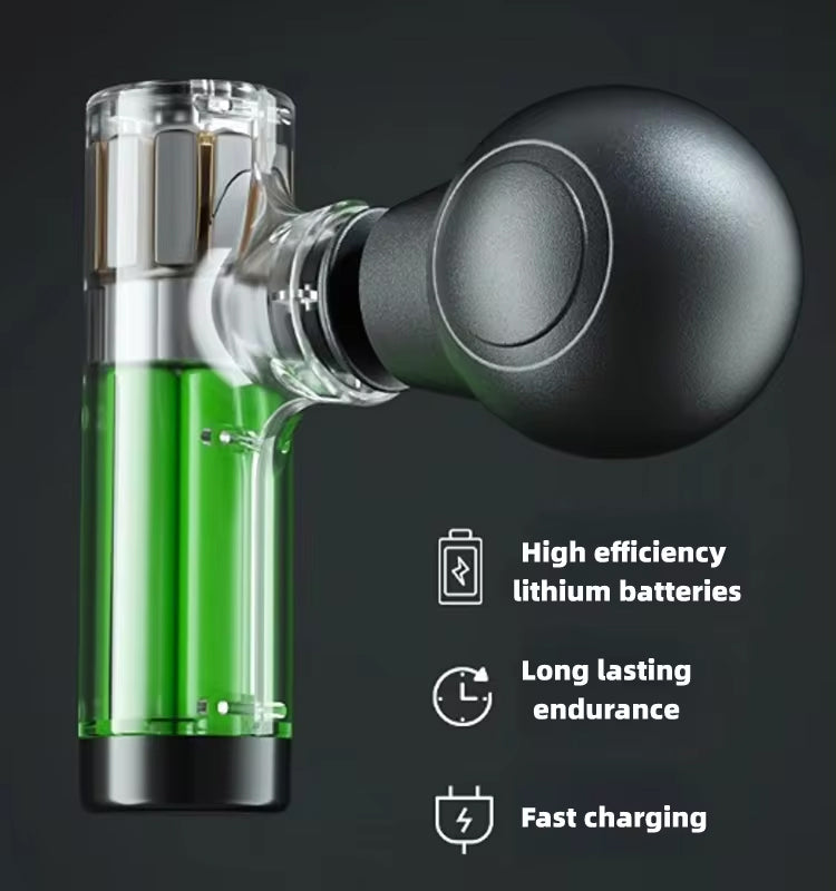 Portable Mini Rechargeable 3 Speed Fascial Massage Gun for Muscle Relaxation & Fun