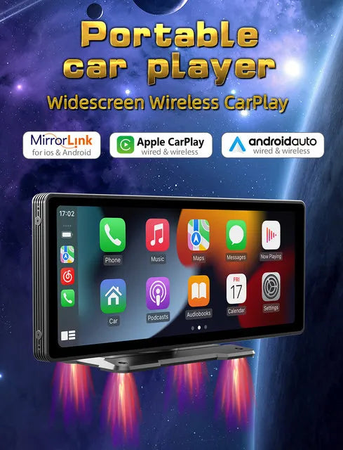 10.26-inch Portable Car Player with Apple CarPlay & Android Auto