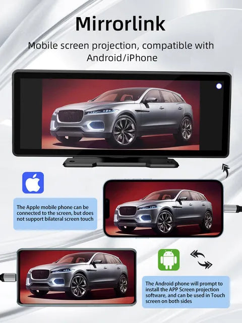10.26-inch Portable Car Player with Apple CarPlay & Android Auto