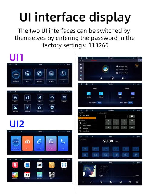 10.26-inch Portable Car Player with Apple CarPlay & Android Auto